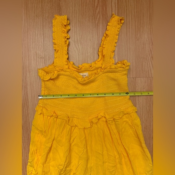 Urban Outfitters Yellow Smocked Women's Jumpsuit Size Medium - Picture 6 of 6